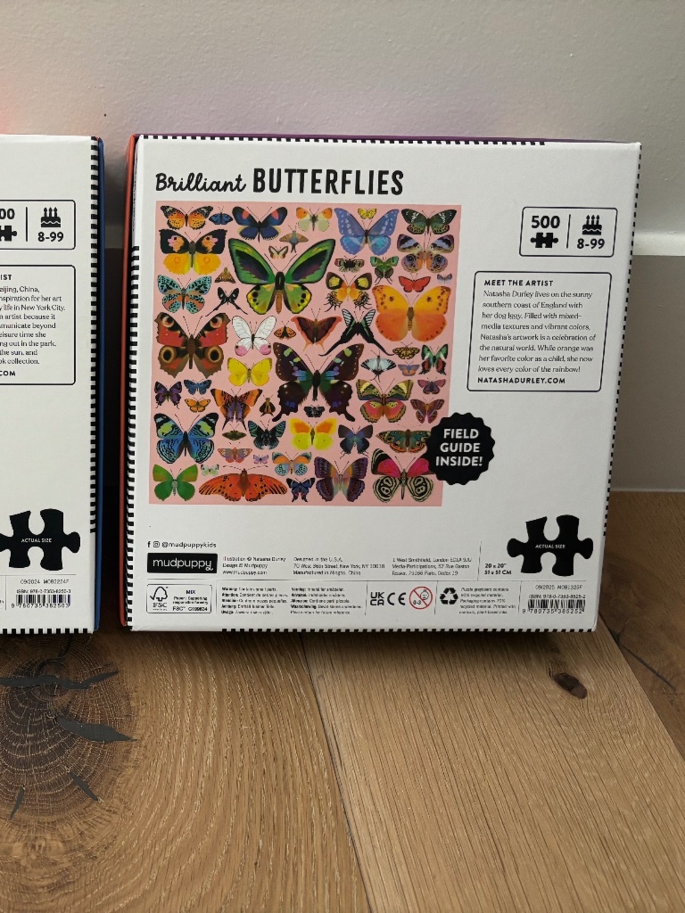 2/ 500 piece Puzzles (Chinese Zodiac & Brilliant Butterflies) Mudpuppy - Picture 3 of 5